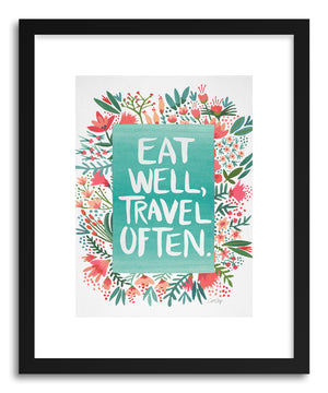 Art print eattravel White by artist Cat Coquillette