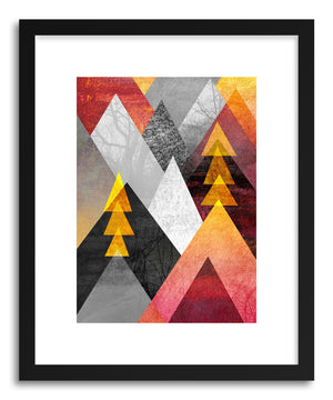 Fine art print Mountaintops by artist Elisabeth Fredriksson