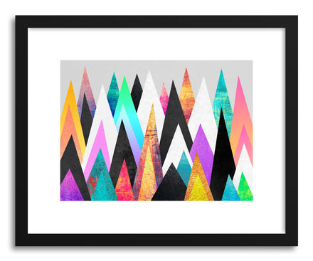 Fine art print Colorful Peaks by artist Elisabeth Fredriksson