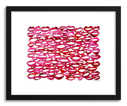 Art print Juicy Lips by artist Kate Roebuck