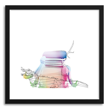 Fine art print Self Portrait With A Crocodile by artist Paul Virlan
