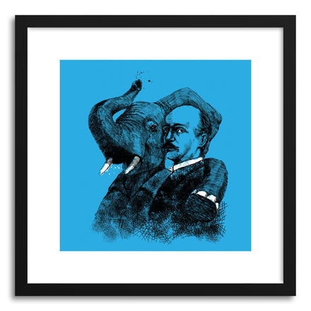 Fine art print Vasile Alecsandri With An Elephant by artist Paul Virlan