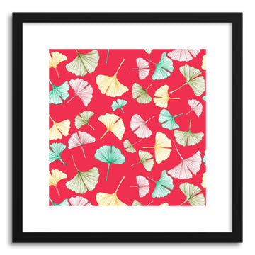 Fine art print Red Gingko by artist Sylvie Lee