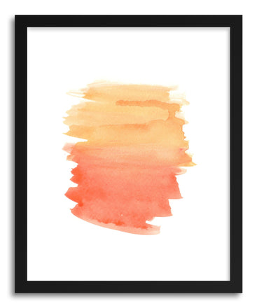 Fine art print Red Orange Wash by artist Sylvie Lee