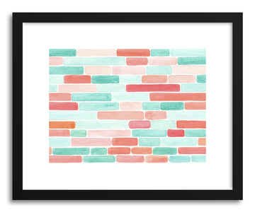 Art print Coral Sea Glass by artist Sylvie Lee