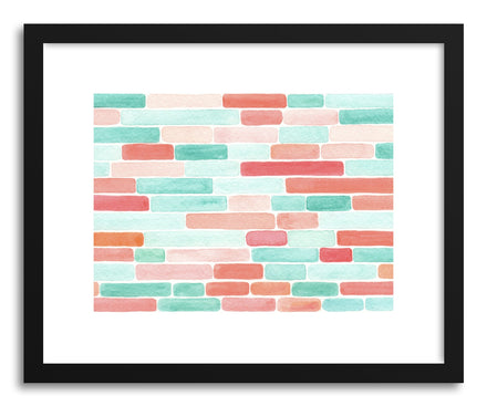 Art print Coral Sea Glass by artist Sylvie Lee