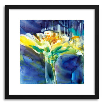 Fine art print Envy Zinnia by artist Yevgenia Watts