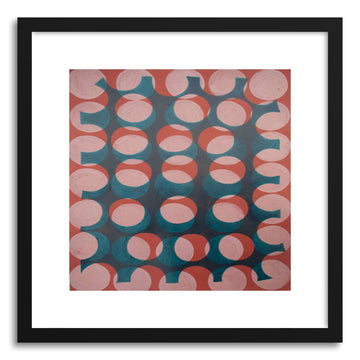 Fine art print Orbgrid Turquoise by artist Marie Kazalia