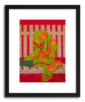 Fine art print Green Puzzle by artist Dina Levy