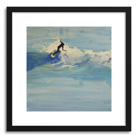 Fine art print Pillars Point Shortboarder by artist Annie Seaton