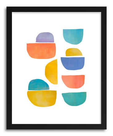 Fine art print Happy Shapes by artist Jacquie Gouveia
