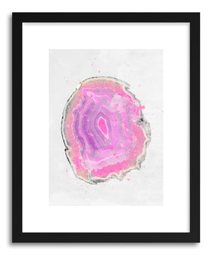 Fine art print Pink Agate Watercolor by artist Emanuela Carratoni