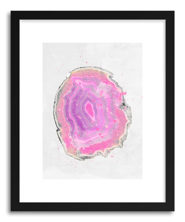 Fine art print Pink Agate Watercolor by artist Emanuela Carratoni