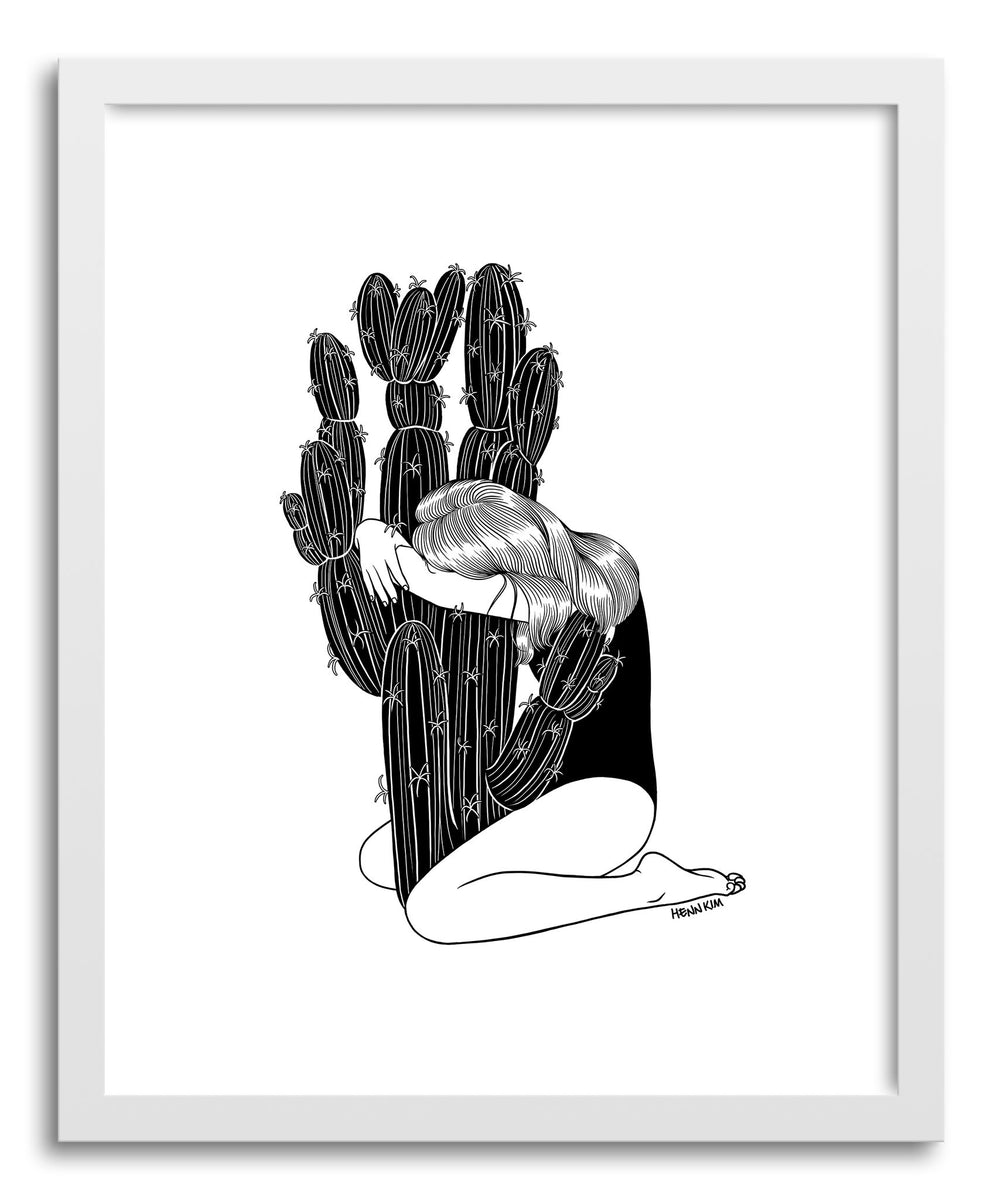 Henn Kim アートフレーム 絵画 モノクロ Fine art print Summer Love by artist Henn Kim – Art Crate