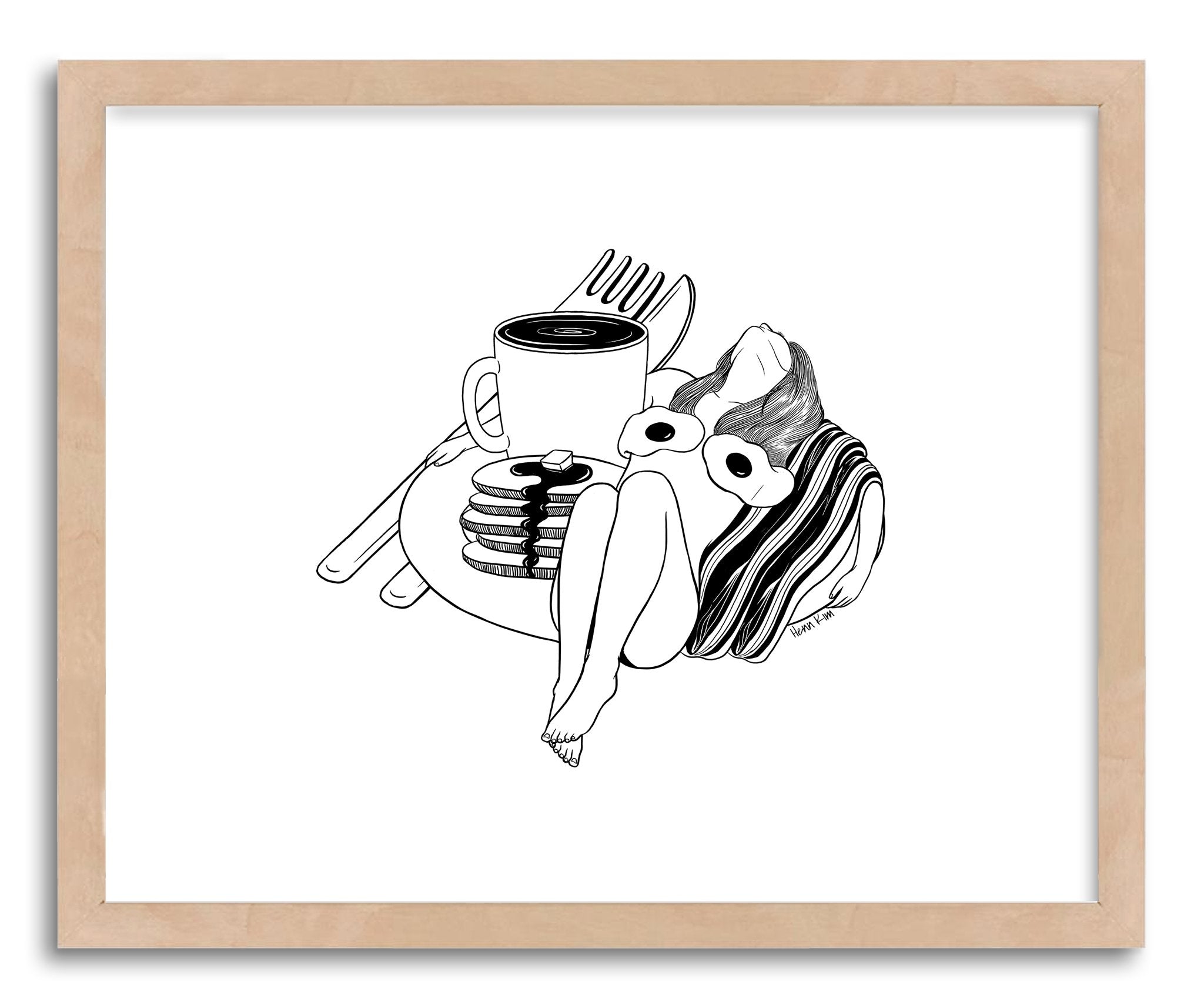 Fine art print Big Breakfast by artist Henn Kim – Art Crate