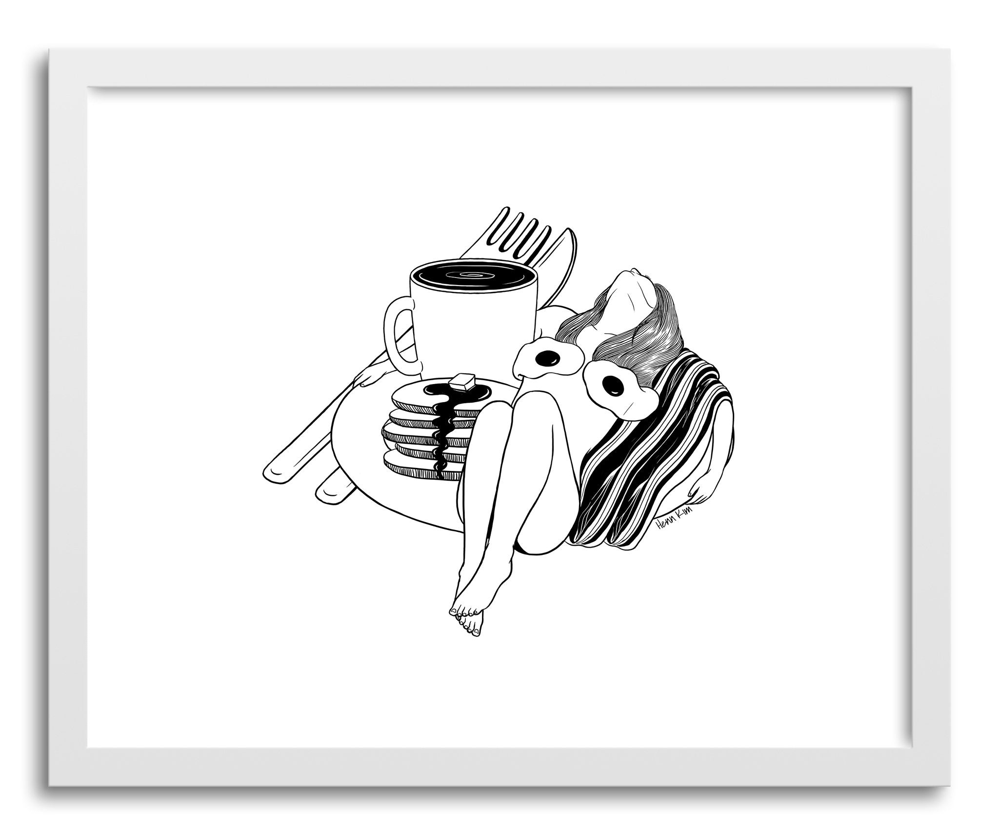 Fine art print Big Breakfast by artist Henn Kim – Art Crate