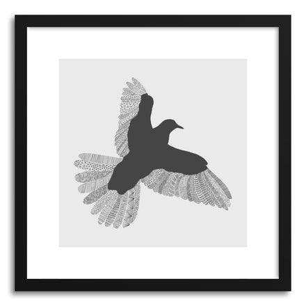 Fine art print Bird Grey Poster Grey by artist Florent Bodart