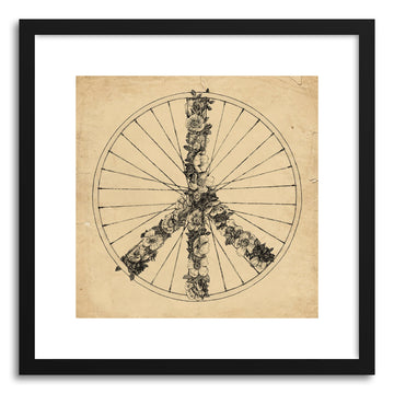 Fine art print Peace And Bike Lines by artist Florent Bodart