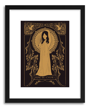 Fine art print Reine Des Cygnes Golden by artist Florent Bodart