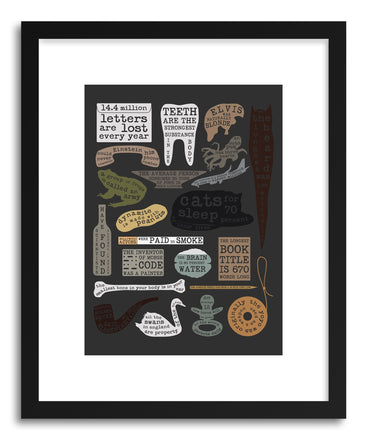 Fine art print Useful Facts by artist Florent Bodart