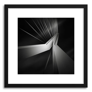 Fine art print Metropolis Erasmusbrug by artist Ronny Behnert