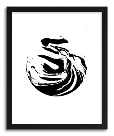 Fine art print World'S Threshold Black And White Marbling Marbles Lost by artist Alicia Jones