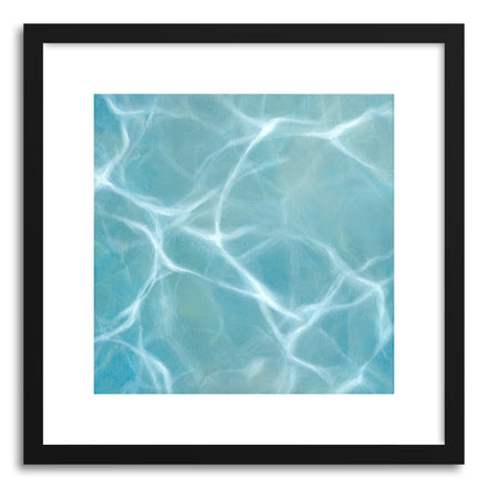 Art print Frolic by artist Laura Browning in black wood frame