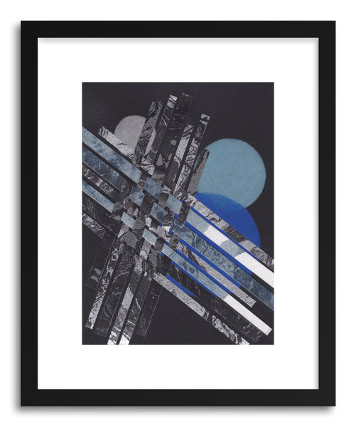 Art print Blue Moons No.5 by artist Jane Philipps