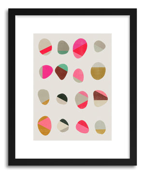 Fine art print Painted Pebbles No.1 by artist Garima Dhawan