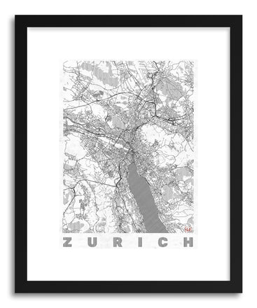 Art print SW Zurich by artist Hubert Roguski