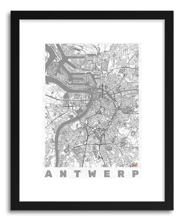 Art print BE Antwerp by artist Hubert Roguski