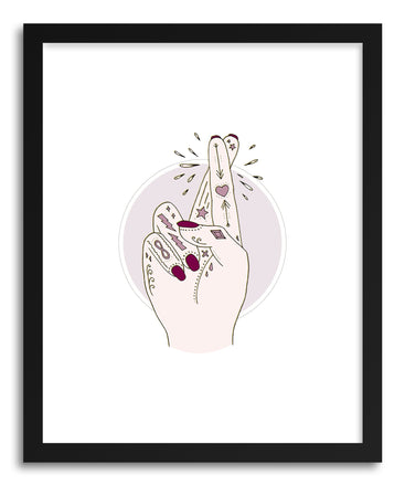 Fine art print FIngers Crossed by artist Barlena Hollaus