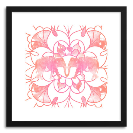 Fine art print Elephant Mandala by artist Rui Faria