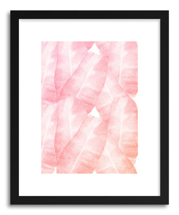 Fine art print Banana Leaves PInk by artist Rui Faria