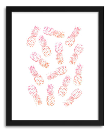 Fine art print PInk PIneapples by artist Rui Faria