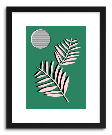 Fine art print Palm Leaves In Moonlight by artist Linda Gobeta