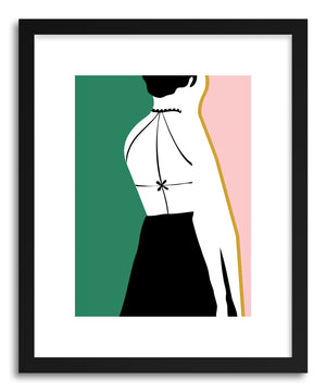 Fine art print Black Dress by artist Linda Gobeta