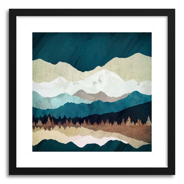 Art print Fall Forest Night by artist Spacefrog Designs
