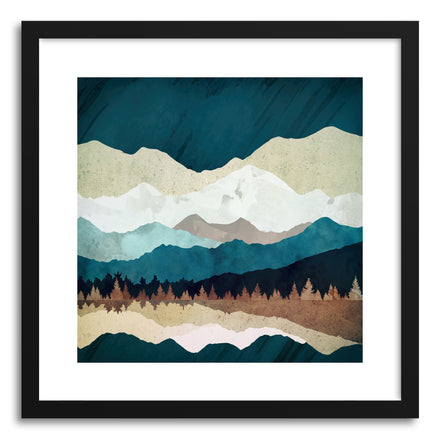 Art print Fall Forest Night by artist Spacefrog Designs