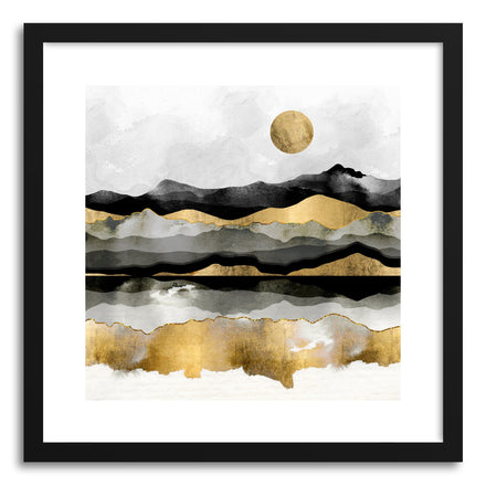 Art print Golden Spring Moon by artist Spacefrog Designs