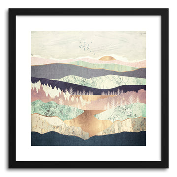 Art print Golden Spring Reflection by artist Spacefrog Designs