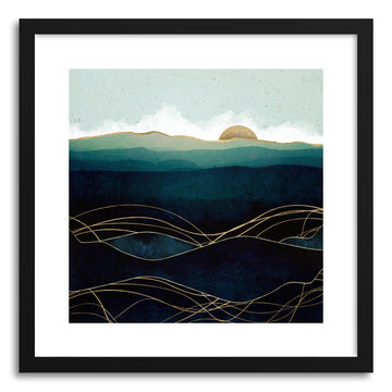Art print Indigo Waters by artist Spacefrog Designs