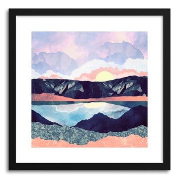 Art print Lake Reflection by artist Spacefrog Designs