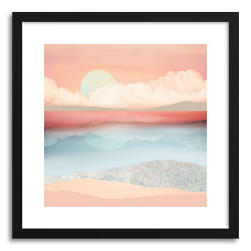 Art print Mint Moon Beach by artist Spacefrog Designs