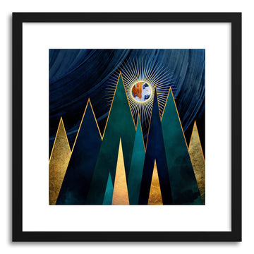 Art print Metallic Peaks by artist Spacefrog Designs