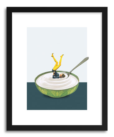 Art print Yoga In My Yogurt by artist Maarten Leon