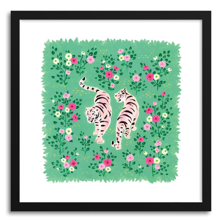 Fine art print Two Pink Tigers by artist Skylar Kim