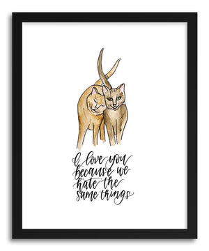 Fine art print Cats Hate Same Stuff by artist Peggy Dean