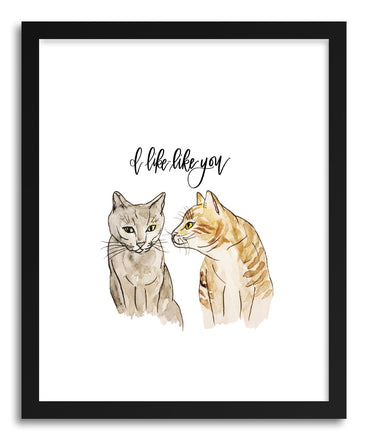 Fine art print Cats Like Like You by artist Peggy Dean