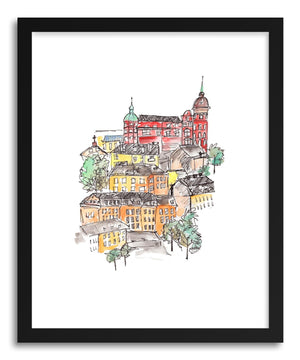 Fine art print European Hillside Stockholm by artist Peggy Dean